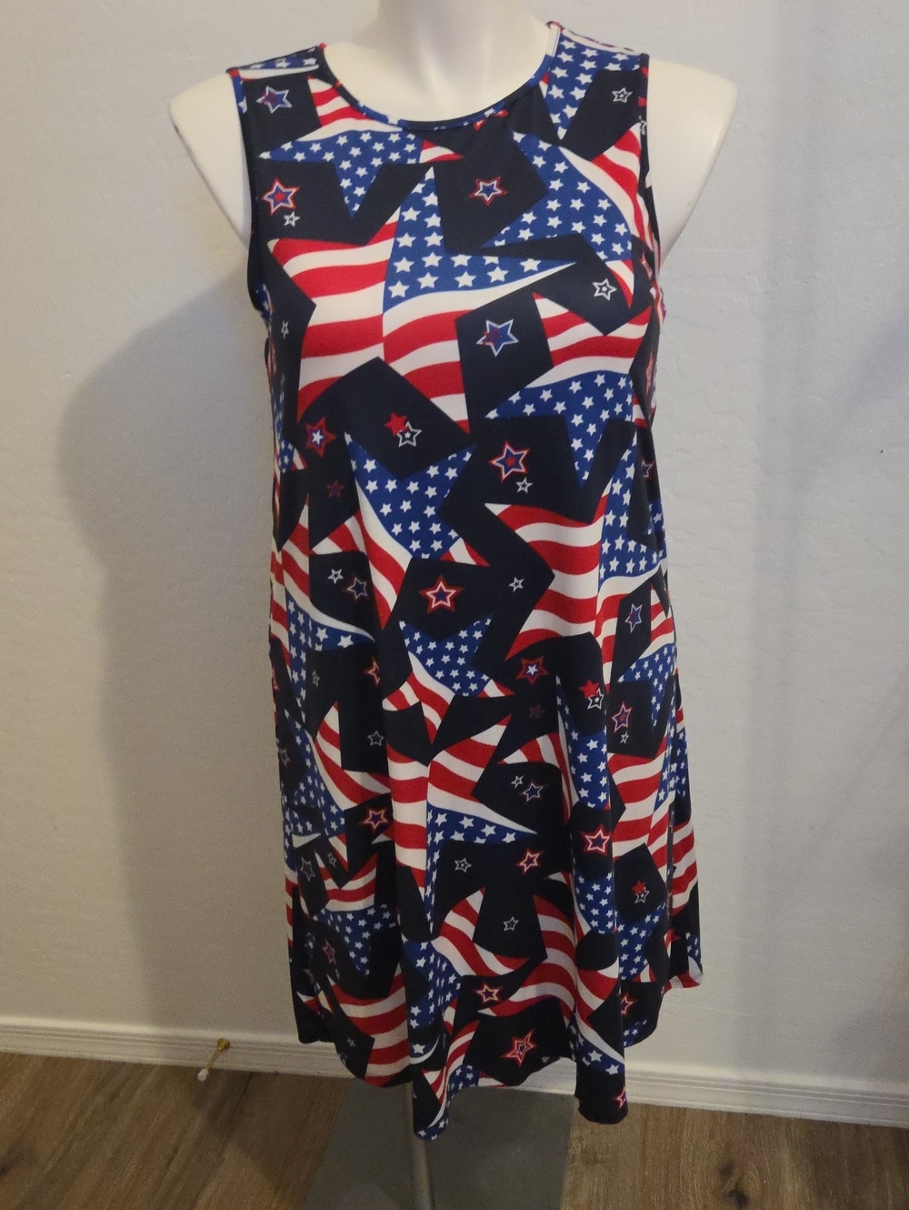 Dress Works Americana Star & Stripe Sleeveless Dress